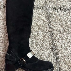 Gambatista Valli knee boots with shearling